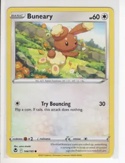 BUNEARY SILVER TEMPEST SET POKEMON CARD 144/195 NM/M - Image 1