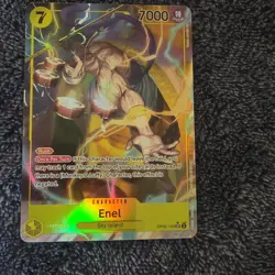 Bandai One Piece Card Game Enel OP05-100 Rush Foil Special 7000 - Image 1