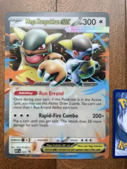 Pokemon TCG Mega Kangaskhan ex JUMBO MEP 025 Lenticular Oversized Promo Card - Image 1
