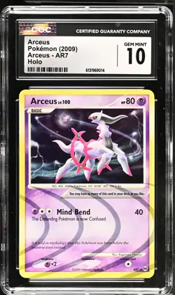 CGC 10 GEM MINT Arceus AR7 Holo Arceus Pokemon Card - Image 1