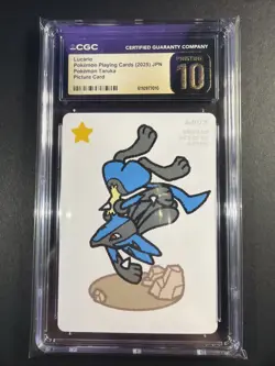 CGC PRISTINE 10 Lucario Taruka Card Game Pokemon Playing Cards Japan 2025 - Image 1