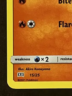 NM Litten 15/25 Holo 25th Anniversary Mcdonalds 2021 Pokemon Card - Image 5