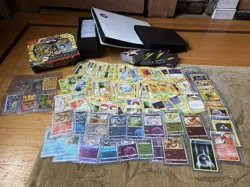 Huge 1300+ Pokemon Card Lot Vintage + Modern Binders Sealed *See Description* - Image 1
