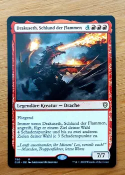 Mtg Magic: Drakuseth, Schlund der Flammen, Maw of Flames, DEUTSCH, Drache - Image 2