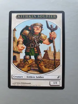 Kithkin Soldier Token, MTG Lorwyn (2007) White Creature NM - Image 1