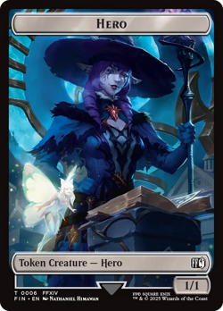 Hero (0006) // Treasure Double-Sided Token [FINAL FANTASY Tokens] Foil Near Mint - Image 1