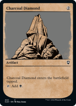 Mint/Near-Mint, English - 4 x MTG Charcoal Diamond - Foil - Showcase Commander L - Image 1