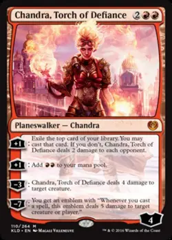 Moderatly Played, English - 1 x MTG Chandra, Torch of Defiance Kaladesh - Image 1