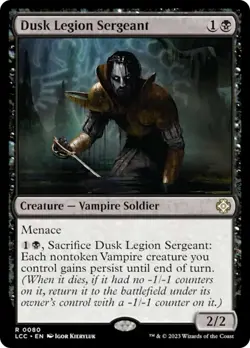 Dusk Legion Sergeant [The Lost Caverns of Ixalan Commander] - Image 1