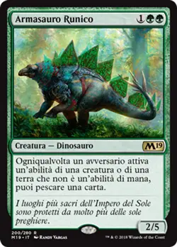 MTG RUNIC ARMASAUR EXC - ARMASAURO RUNICO - M19 - MAGIC - Image 1