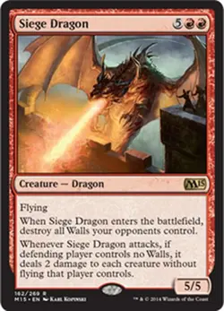 MTG SIEGE DRAGON EXC - DRAGO DA ASSEDIO - M15 - MAGIC - Image 1