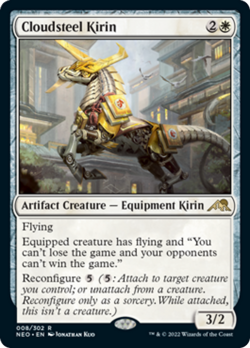 Cloudsteel Kirin FOIL Kamigawa: Neon Dynasty NM Artifact Rare CARD ABUGames - Image 1