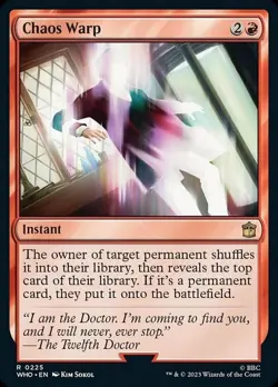 Mint/Near-Mint, English - 4 x MTG Chaos Warp Universes Beyond: Doctor Who - Image 1