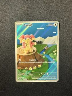 Audino Illustration Rare SV: Black Bolt 151/086 NM Pokemon - Image 1
