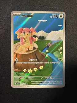 Audino Illustration Rare SV: Black Bolt 151/086 NM Pokemon - Image 2