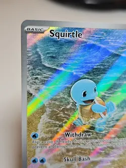 Pokemon Squirtle 170/165 Scarlet and Violet 151 Holo Illustration Rare NM - Image 2