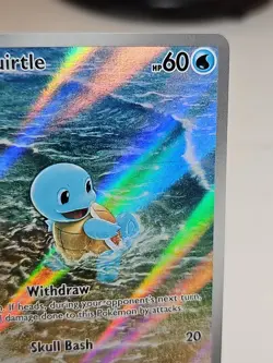 Pokemon Squirtle 170/165 Scarlet and Violet 151 Holo Illustration Rare NM - Image 4