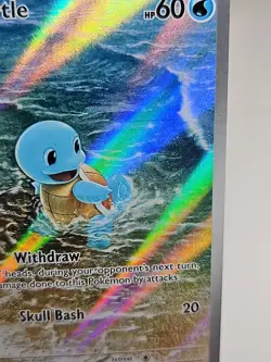 Pokemon Squirtle 170/165 Scarlet and Violet 151 Holo Illustration Rare NM - Image 5