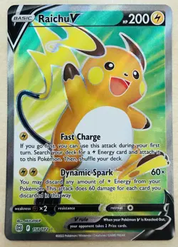 Raichu V 158/172 Ultra Rare Brilliant Stars Pokemon TCG Near Mint - Image 1