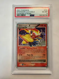 Pokemon Infernape LV.X #121 Holo PSA 6 - Image 1
