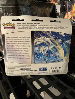 Pokemon TCG Silver Tempest Manaphy Promo 3 Booster Blister Pack New Sealed - Image 2