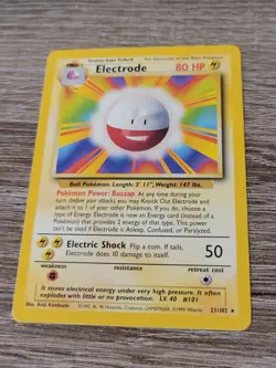 Pokemon TCG - Electrode - 21/102 - Rare - Base Set Unlimited LP/NM - Image 1