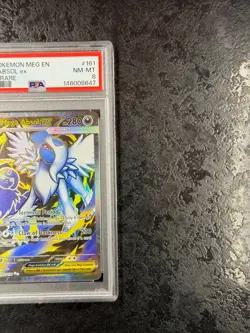 2025 POKEMON MEGA EVOLUTION EN MEGA ABSOL EX ULTRA RARE #161 NM-MT PSA 8 - Image 2