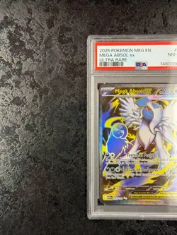 2025 POKEMON MEGA EVOLUTION EN MEGA ABSOL EX ULTRA RARE #161 NM-MT PSA 8 - Image 3