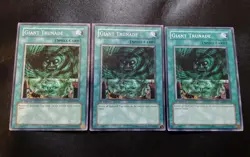 3x Giant Trunade SDSC-EN024 Common 1st Edition Yugioh Card Playset HP - Image 1