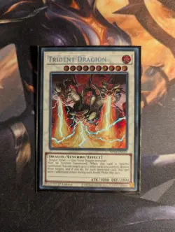 Yu-Gi-Oh! Trident Dragion MP24-EN147 Prismatic Secret Rare 1st Edition LP - Image 1