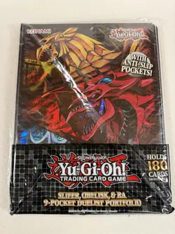 YUGIOH: Slifer, Obelisk and Ra 9-Pocket Duelist Portfolio Binder SOR SEALED NEW 767744081084 - Image 1