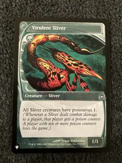 Magic The Gathering MTG - Virulent Sliver - The List Reprints - Image 1