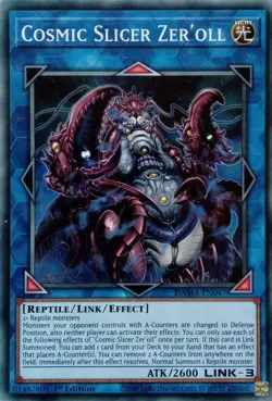 DAMA-EN047 COSMIC SLICER ZER' OLL COMMON 1ST EDITION YuGiOh CARD - Image 1