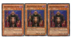Yugioh- 3X Gravekeeper's Guard - Common - Unlimited - PGD-061 - Light Play - Image 1