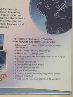 Pokemon TCG: Sword & Shield Silver Tempest Elite Trainer Box ETB Factory Sealed - Image 3