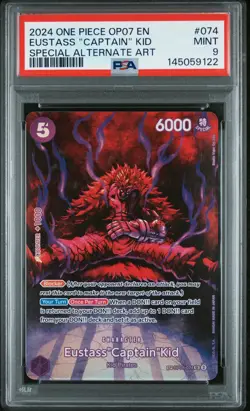 2024 One Piece Eustass "captain" Kid Special Alternate Art PSA 9 #074 - Image 1
