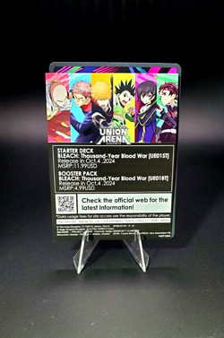 Union Arena Anime Expo 2024 TCG Ichigo Kurosaki Promo BLC-1-103 Sealed - Image 4