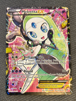 Pokemon Meloetta EX Full Art Legendary Treasures Radiant Collection RC25/25 - NM - Image 1
