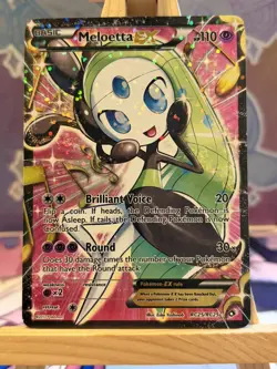 Pokemon Meloetta EX RC25 Full Art Holo Legendary Treasures Radiant Collection NM - Image 1