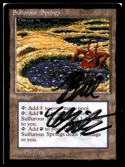 Sulfurous Springs 1996 Signed Auto Black Sharpie #2 World Championship Magic MTG - Image 1