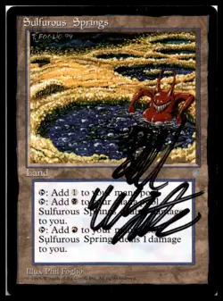Sulfurous Springs 1996 Signed Auto Black Sharpie World Championship Magic MTG - Image 1