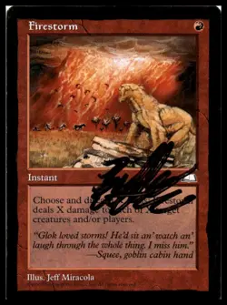 Firestorm 1998 Signed Auto Black Sharpie World Championship Magic MTG - Image 1