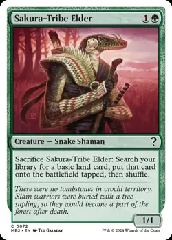 MTG Sakura-Tribe Elder - Mystery Booster 2 #072 - Image 1