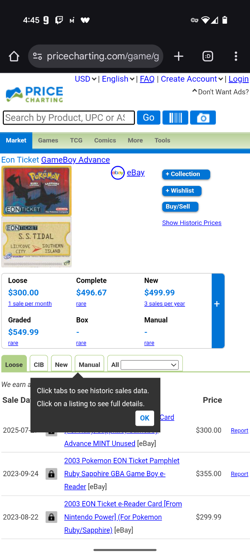 Pokemon Ruby and Sapphire E Card S.S. Tidal and Battle E Card Lady Astrid - Image 3
