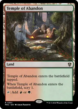 MTG Temple of Abandon - Murders at Karlov Manor Commander #301 - Image 1