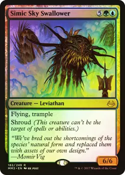 MTG FOIL Simic Sky Swallower - Modern Masters 2017 #182 - Image 1