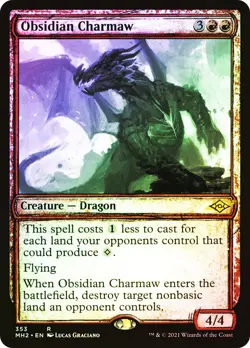MTG FOIL Obsidian Charmaw - Modern Horizons 2 #353 - Image 1