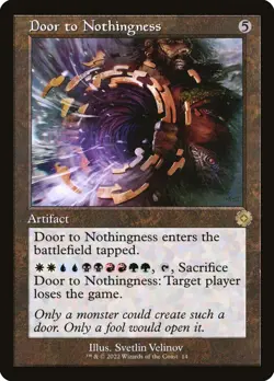 MTG Door to Nothingness 014 Retro Frame - The Brothers' War Retro Artifacts - Image 1