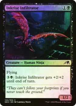 MTG FOIL Inkrise Infiltrator - Kamigawa: Neon Dynasty #100 - Image 1