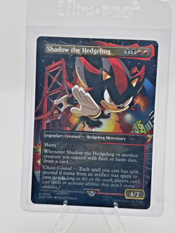 Shadow the Hedgehog #2086 (FOIL) MTG Sonic Secret Lair Friends & Foes - Image 1